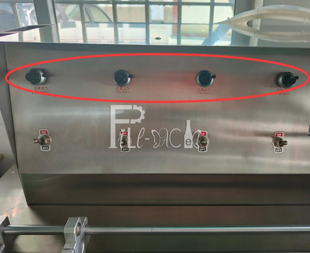 Semi Automatic Stand Up Pouch Water Filling Machine Desktop 10 Nozzles Juice Milk