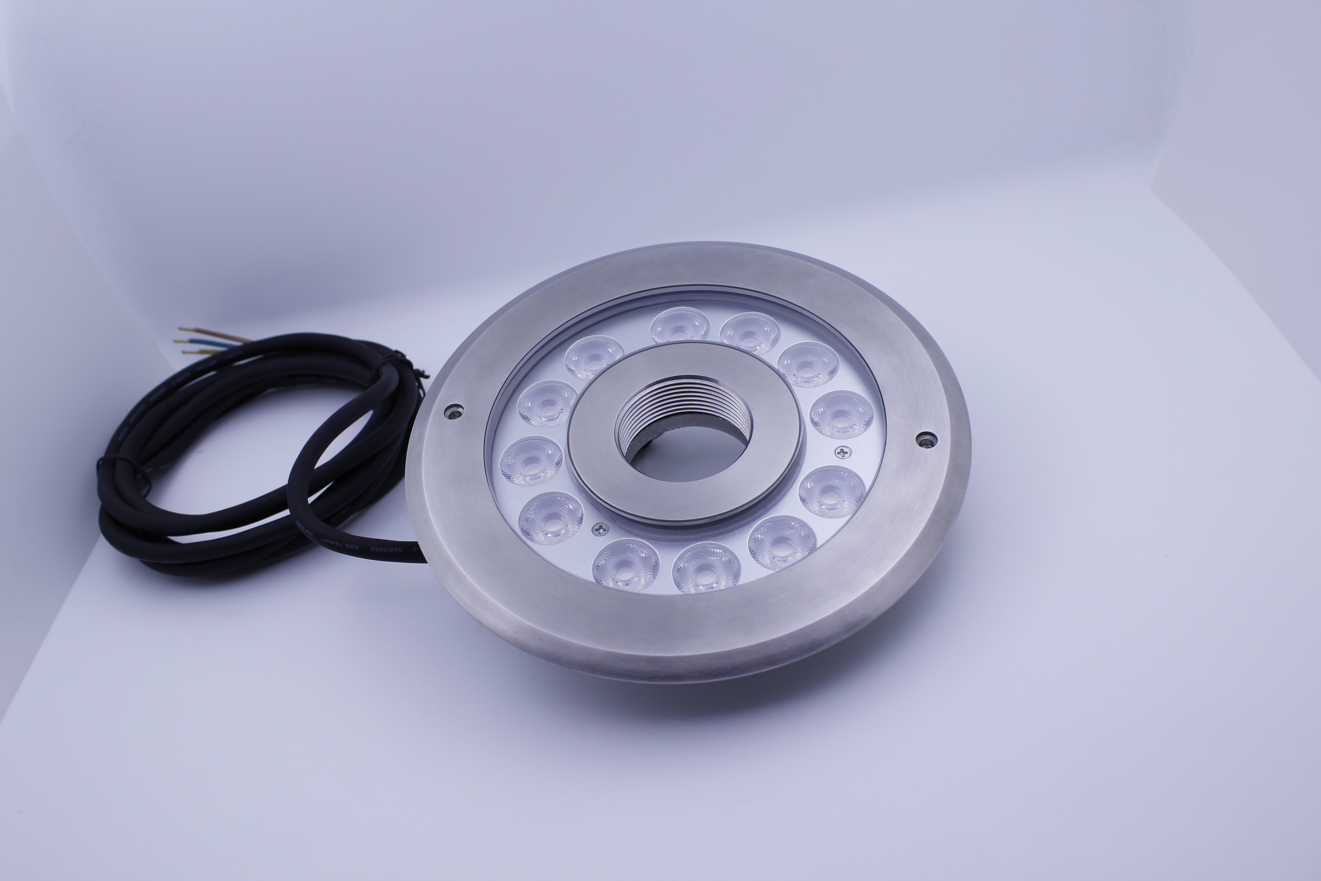 управление 27w IP68 RGBW DMX привело свет нержавеющей стали света 316 фонтана подводный