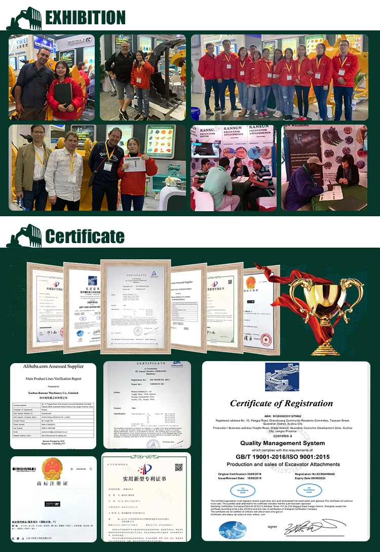 Промышленное оборудование для уборки Машины Электрическая вращающаяся метла на экскаваторах Заднего проема