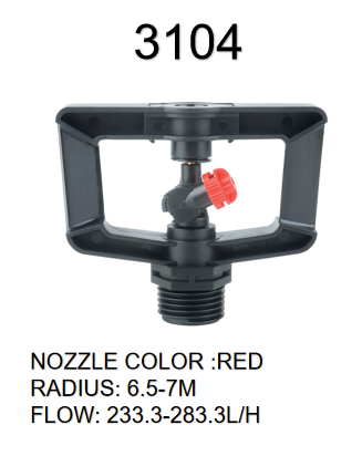360 Degrees Rotation Damping Variable Angle Irrigation Automatic Sprinkler for Watering