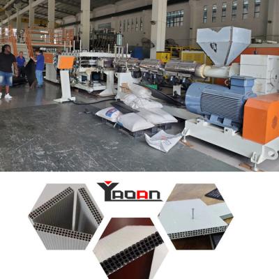 3 camadas de linha de produção oca plástica do molde da construção do molde da construção dos PP