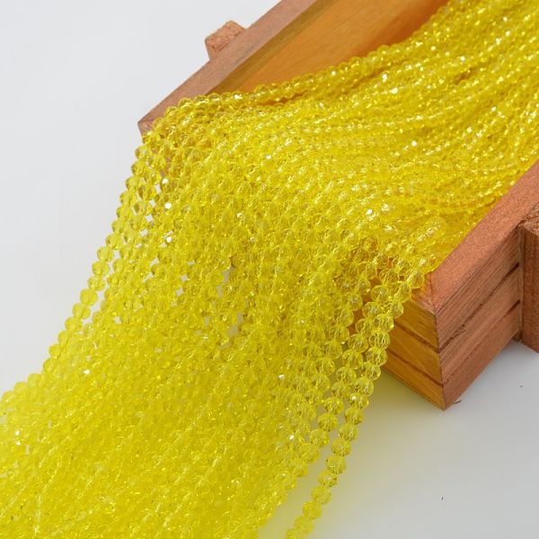 Factory Wholesale Exquisite Colorful 2/3/4/6/8/10mm Faceted Crystal Glass Beads Lampwork Glass Beads