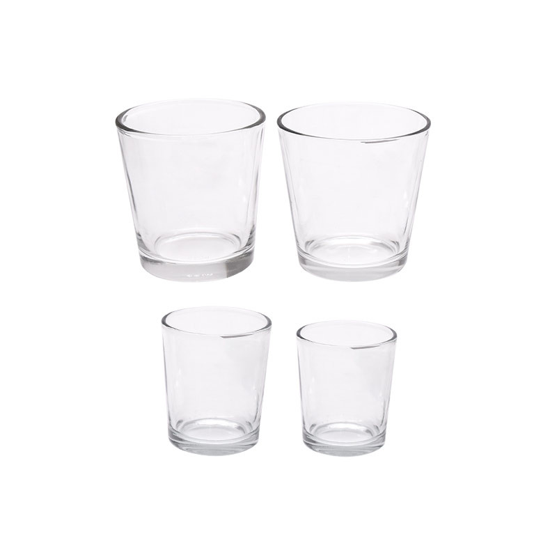 Экран печатая вокруг чашки свечи 80мл 95мл стеклянной