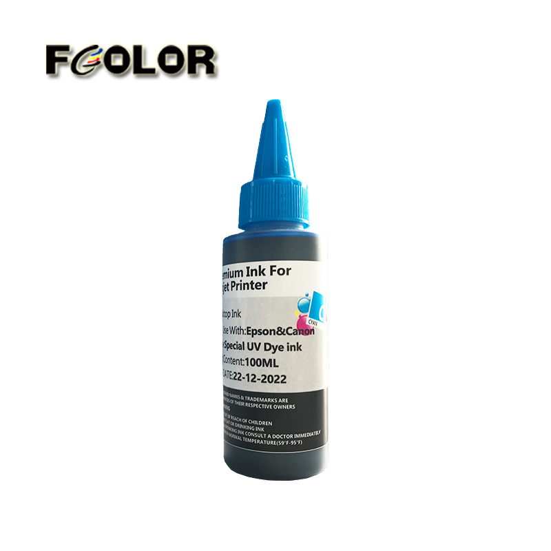 Fcolor Universal Compatible Refil Special UV Dye Ink for 1 L UV Customized Packaging