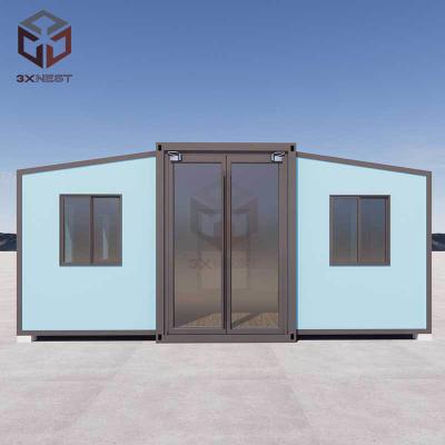 Container pliable rétractable de 20 pieds Petites maisons pliantes portables