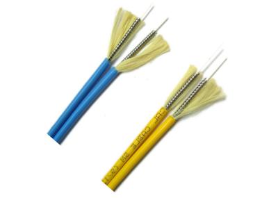 Câble blindé d'intérieur de fibre de mode unitaire avec veste bleue/grise de LSZH