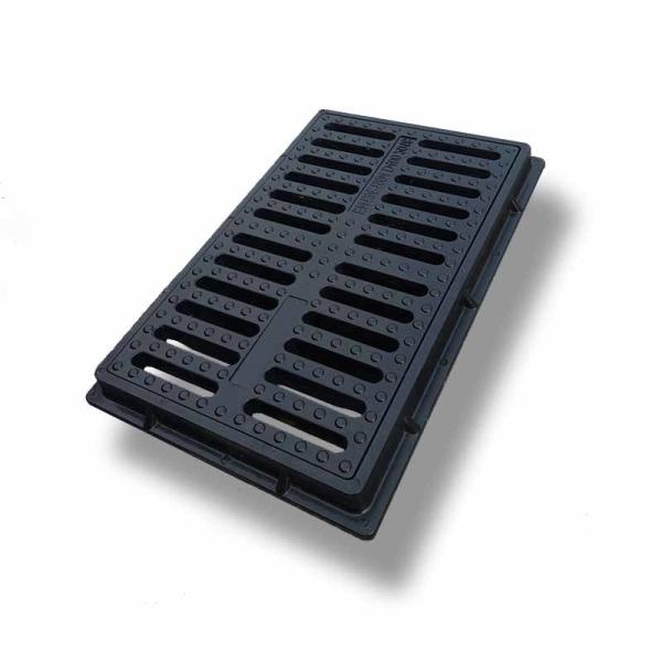 Grille SMC FRP pour eaux usées de caniveau OEM Construction d'infrastructures
