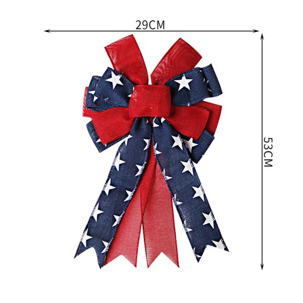 Полиэстер / ют Рождественские украшения лука Красный Черный Платонные луки Штиль ленточный лук