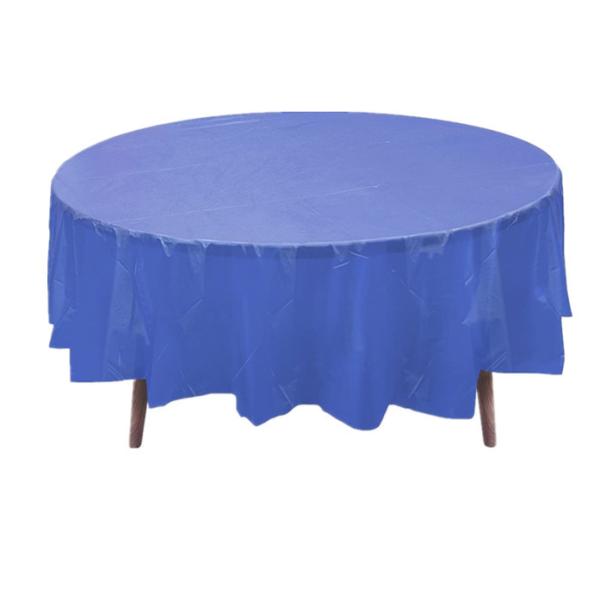 PEVA Plastic Round Disposable Tablecloths Customization Acceptable