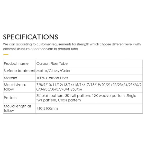 OEM/ODM 120 мм углеродного волокна телескопической трубы с вытягиванием и вытягивание плетеных конструкции