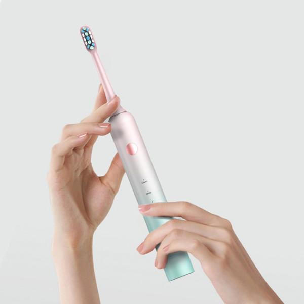 MIROOOO Escova de Dentes Elétrica Sônica IPX7 Impermeável Com Timer Inteligente