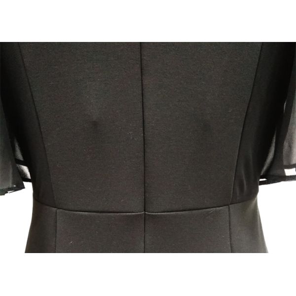 Crew Neck Women'S Casual Dresses Casual Black Maxi Dress Rome Fabric