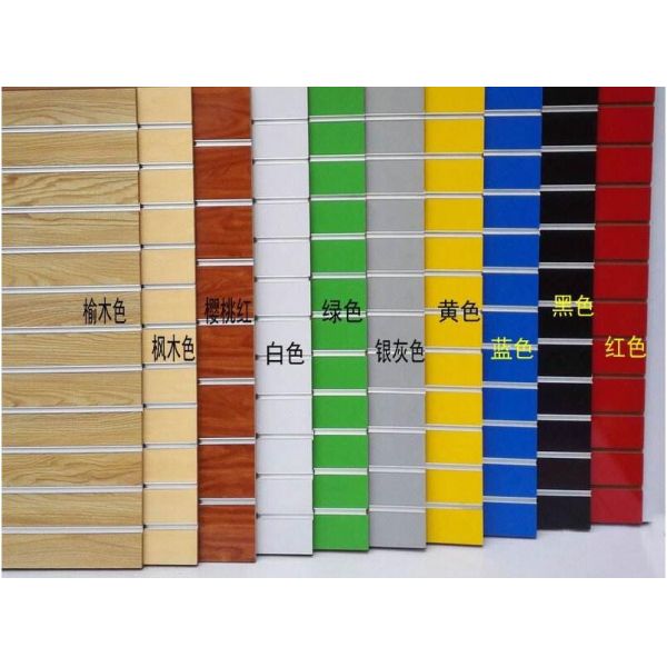 Strong Flooring Slatwall Shelves Clothing Display Rack With Silver Aluminum Slot