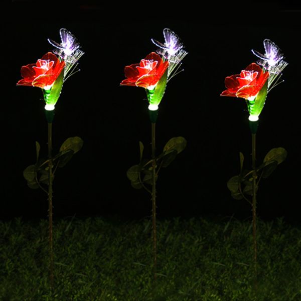 LED optical fiber rose hummingbird wedding scene layout lighting festival commercial beauty display bright decoration