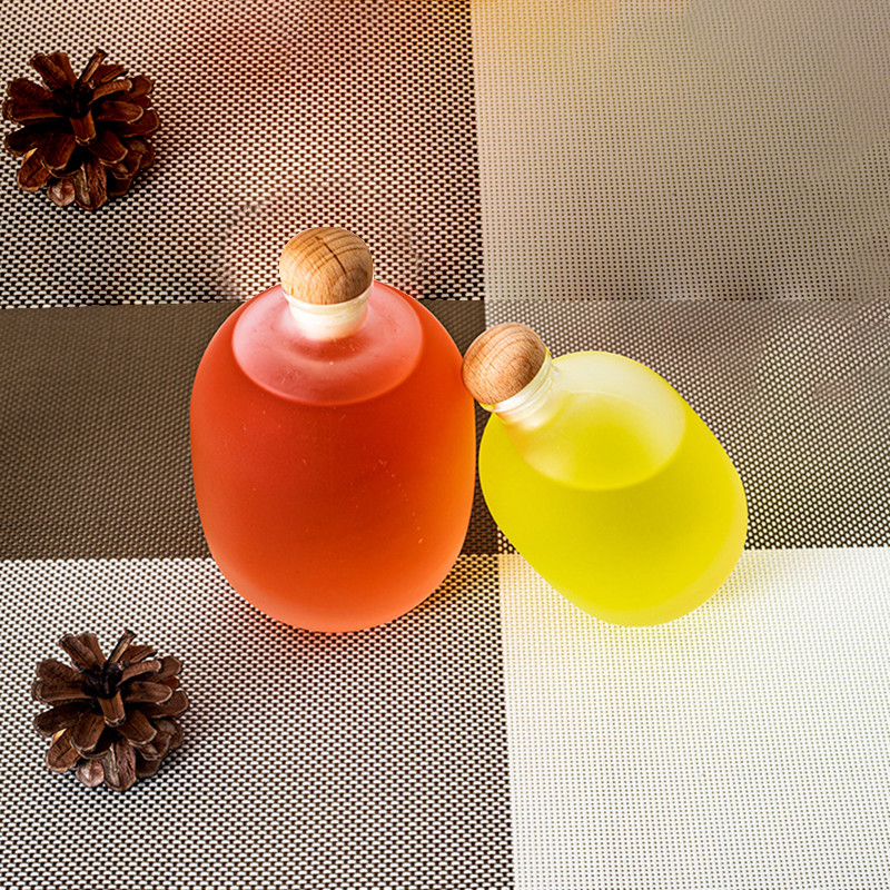 Бутылки сока плоской 250мл 500мл емкости напитка стеклянные