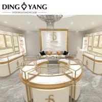 Boutique de bijoux en acier inoxydable brossé Design intérieur avec taille de couleur personnalisée