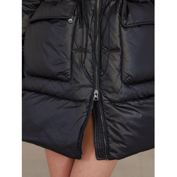 Funcionalidad de la capa baja biológica La capa de piel de zorro real Lavadora de la máquina Instrucciones de cuidado para niñas y mujeres