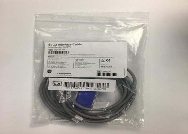 SpO2 Interface Medical Equipment Spare Parts Cable 3M 10ft 2021406-001
