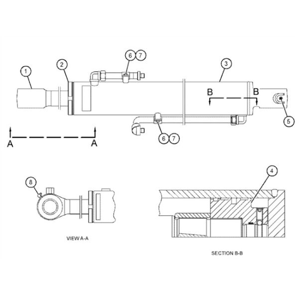425 - 2913 CAT305.5E 425 - 2914 CAT306E2 Boom Arm Bucket Seal Kit CAT305.5E2