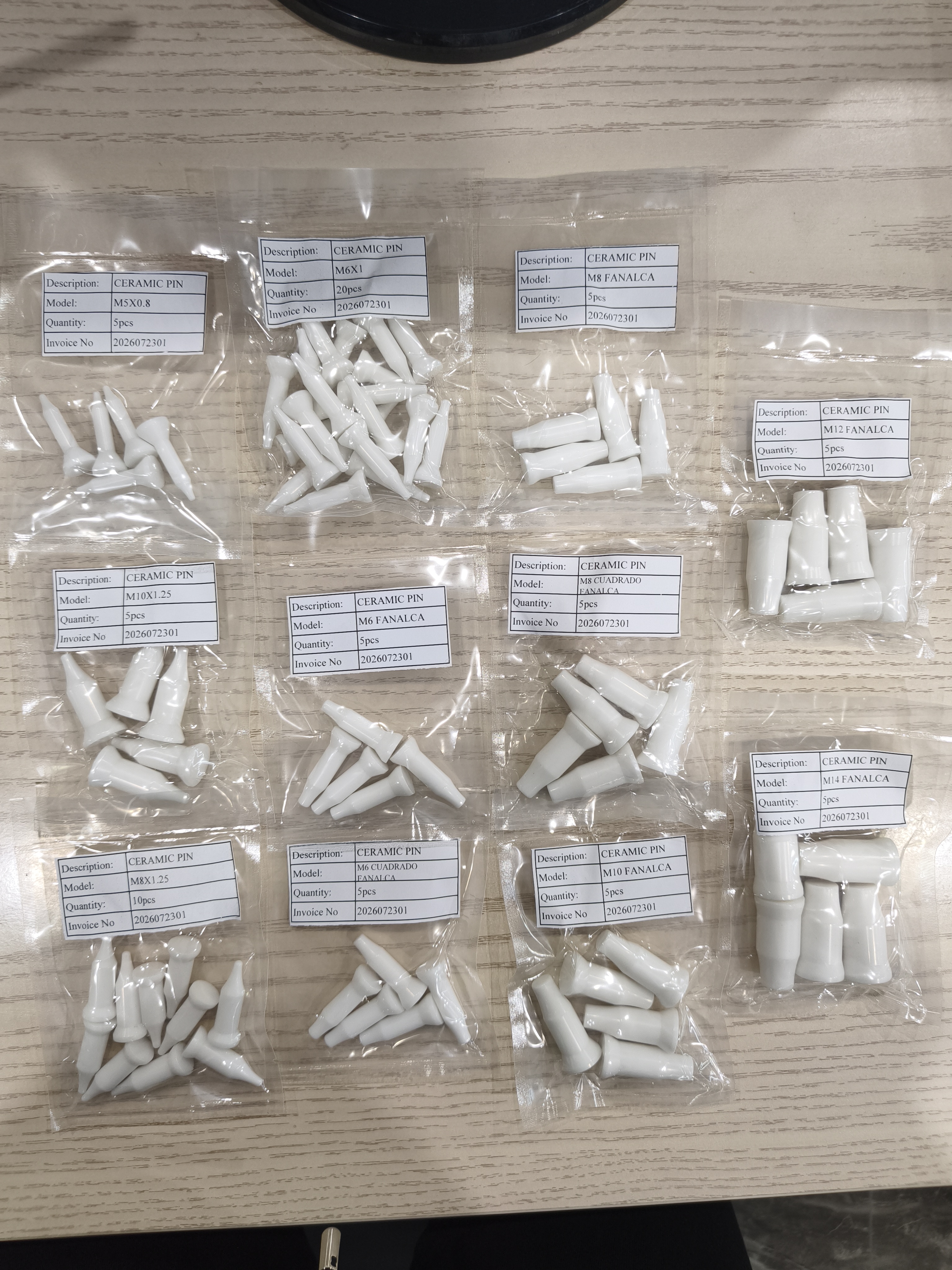 Zirconia Ceramic Guide Pin for Resistance Welding Applications