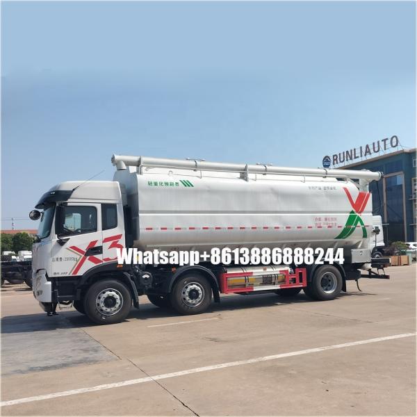 6*2 LNG 32000-37000 Litres Camions d'alimentation pour animaux  Semi-remorque pour matériaux en vrac  Camion de transport de nourriture en vrac