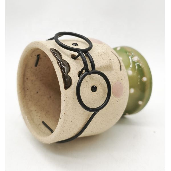 Lovely Instagram 3d Mug Unique BOY Shaped Flower Succulent Pot In Ceramic