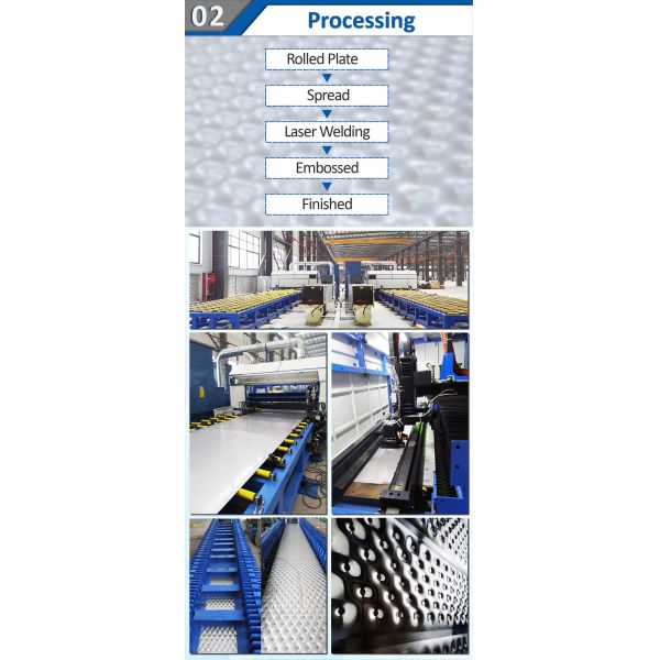 Soudage au laser film tombant oreiller plaque veste réservoir de refroidissement vertical échangeur de feuille de refroidisseur