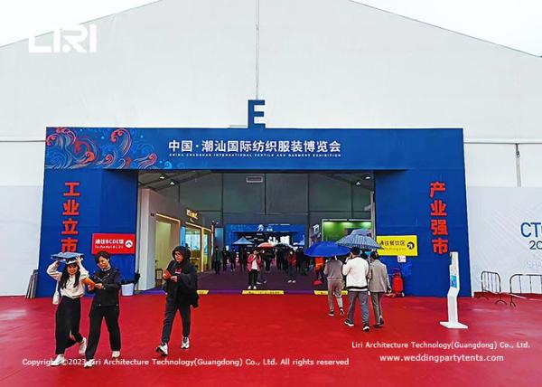 Strong Aluminum Luxury Outdoor Exhibition Tents Mobile Waterproof Clothing Fair Tents