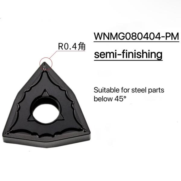 Wnmg080404-Pm Metal CNC Turning Insert External Peach Lathe Blade CNC Blade