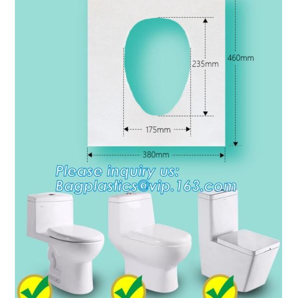 Устранимая бумажная крышка сидения унитаза, крышка сидения унитаза водоустойчивая, сидение унитаза Microfiber био бумаги Eco пластиковая устранимая