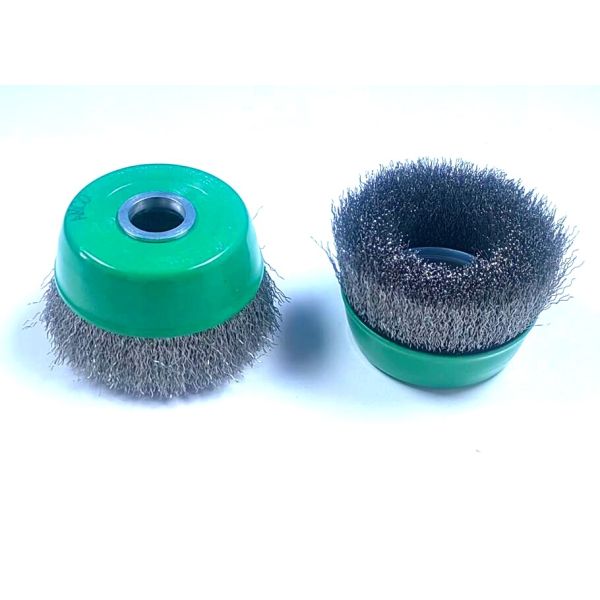 Stainless Steel Wire 100mm Crimped Wire Cup Brush for Rust and Paint Removal