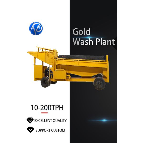 Modular Design Gold Trommel Wash Plant with High Recovery Rate for Gold Mining Application