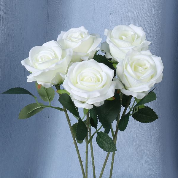 Artificial rose, single-headed small pearl rose, home photo studio photography prop, artificial flower, Valentine's Day bestseller