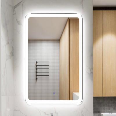 Bathroom mirror square smart make-up mirror light hotel led anti-fog waterproof sink toilet wall mounted