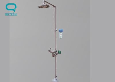 A estação de aço inoxidável do colírio do laboratório com chuveiro personalizou tamanhos