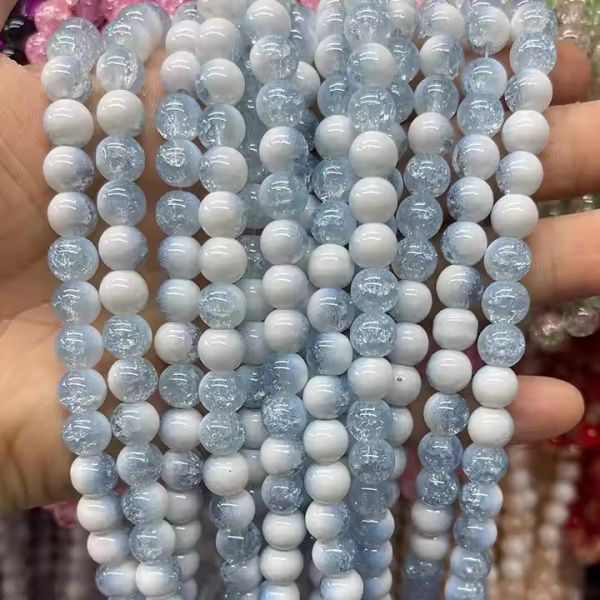 Wholesale Single Pure Color Loose Glass Beads Multicolor 8mm Round Beads for DIY Jewelry Making Necklace