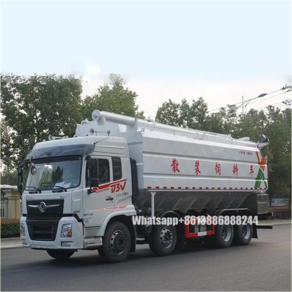 Blanc 46000 litres fourrage en vrac Matériaux en vrac Semi-remorque Ciment en vrac