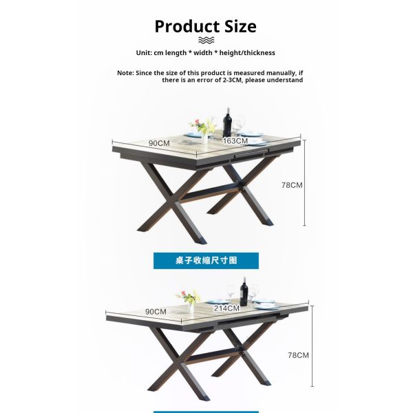 Outdoor Furniture Luxury PE Woven Wicker Chairs And Table Set For Garden Patio Dining