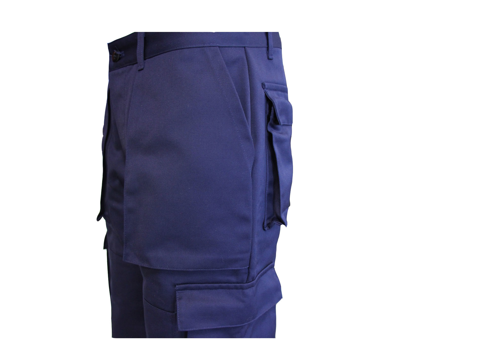 Workwear брюк работы сини военно-морского флота 275GSM с карманами мембраны и крюком & петлей