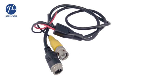Waterproof BNC RCA Cable DC Power Adapter Harness For CCTV Security Camera