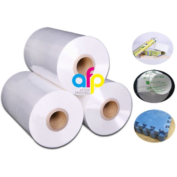 Corner Folded Polyolefin Shrink Wrap Film Rolls 12.5micron 15micron 22micron 25micron