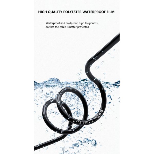 G655 GYTS Optical Fiber Armored Cable With PE Jacket Outdoor Armored Cable