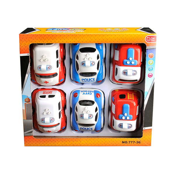 Light And Sound Rescue Fire Truck Ambulance Baby Girl Toys Red Blue 8