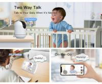 5.5 Inch Lcd Ir Night Vision 2 Way Talk Baby Monitor 1080P Wifi 2.4Ghz With PTZ Camera