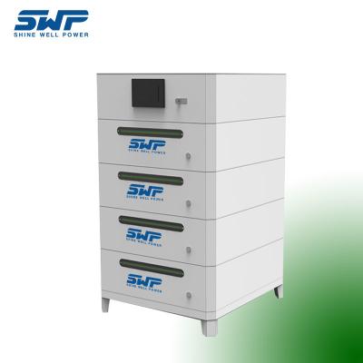 Stackable High Voltage Battery Storage 204.8V 100Ah High Voltage Battery Bms
