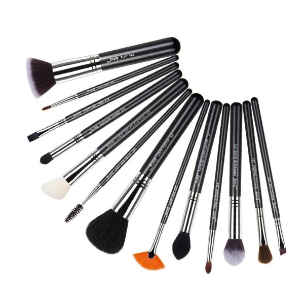 13pcs Basic Jessup Makeup Brush Set With Copper Ferrule