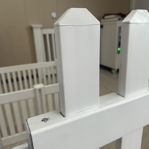 High PVC Vinyl Picket Privacy Fence 4ft DIY Installation UV Resistant