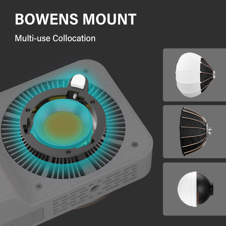 Полный цвет RGB Cob Video Led Fill Light 60w 7500k Роско Гель Мод Фото освещение с Softbox