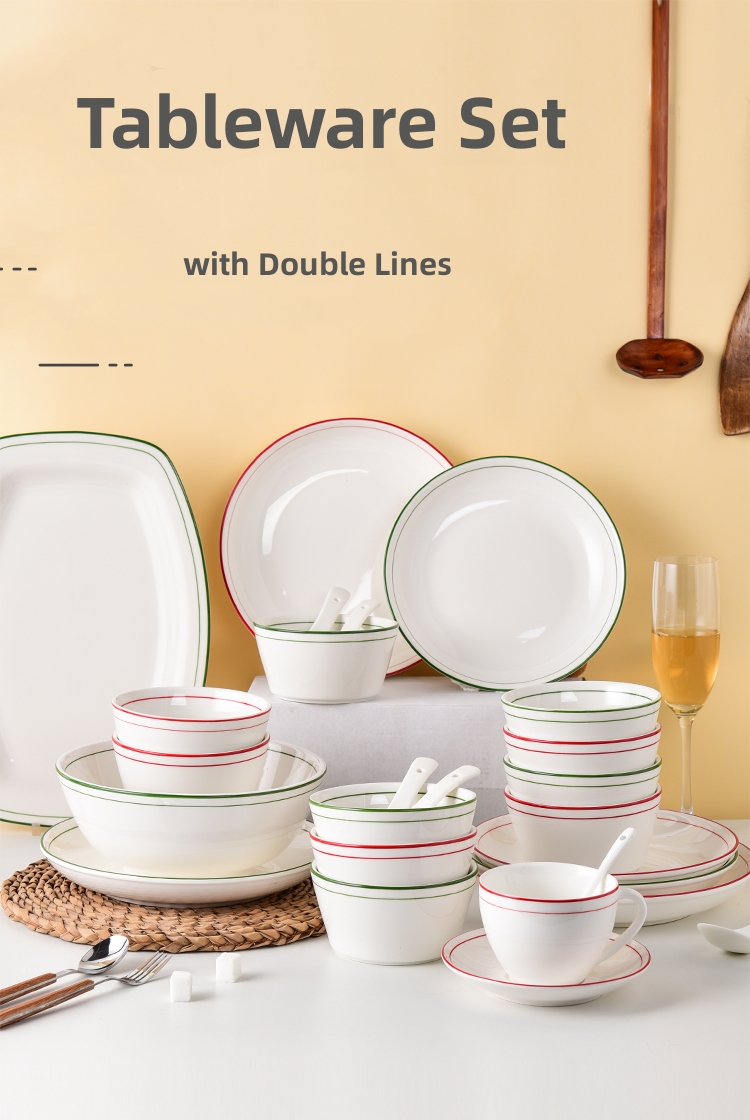 Чашки Тарелки Керамические столовые принадлежности для 12 человек Скандинавский стиль Важилья де Порцелана