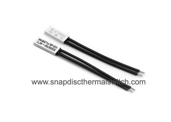 250V 5A KSD9700 45 Deg C Bimetal Thermal Protector For Heating Pad